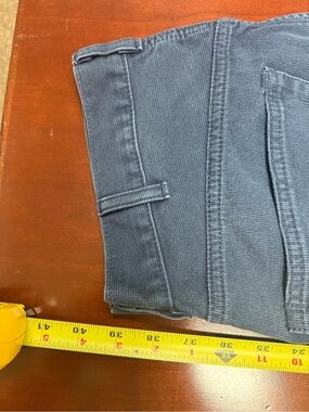 Levi 519 check length in pictures not a true 34x34 in length I don’t believe.
